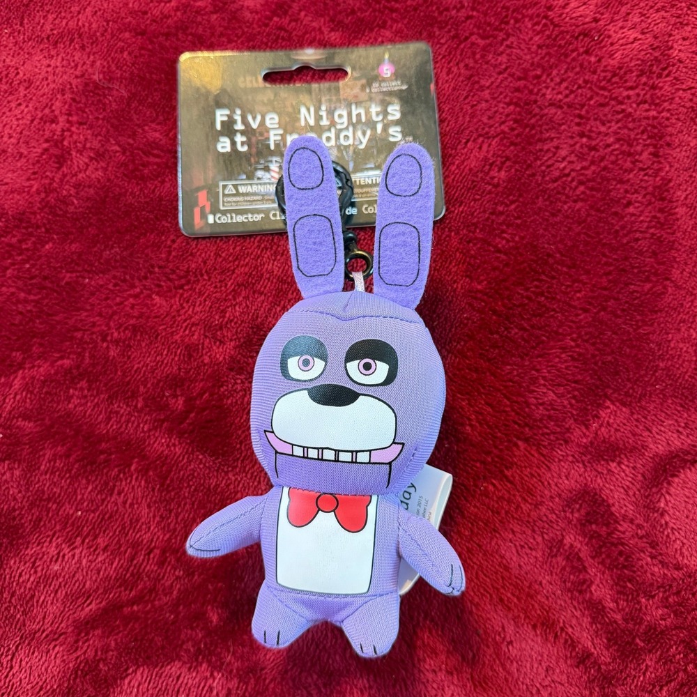 Five Nights at Freddys Bonnie Plush Hanger Sanshee PhatMojo 2015 Clip On